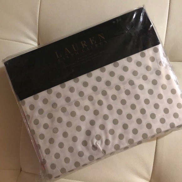 Lauren Ralph Lauren | Bedding | Ralph Lauren Sheets Twin Polka Dot Gray  White New | Poshmark